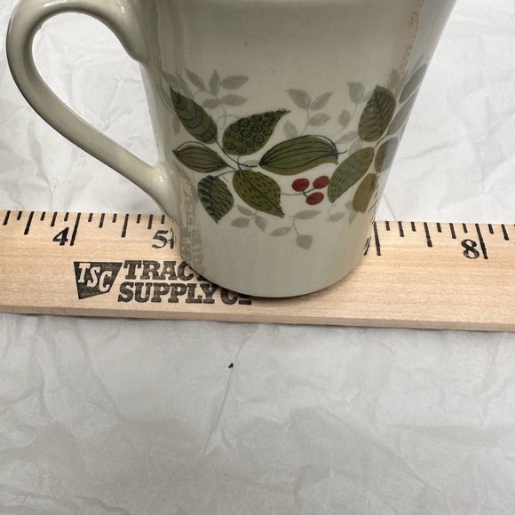 Figgjo Flint Mini Cream and Sugar Set Brazil Pattern Silk Screen MCM - Picture 12 of 16